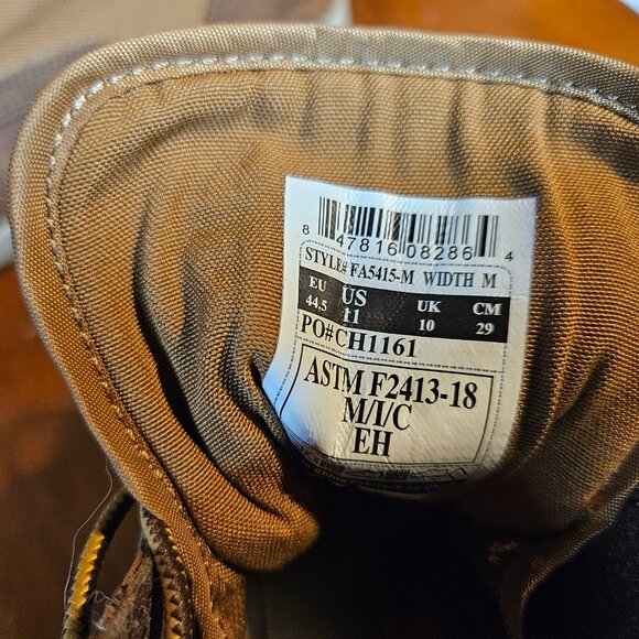 Carhartt Men's Force Brown Work and Safety Boots Size 11 (72632241) - Picture 9 of 9